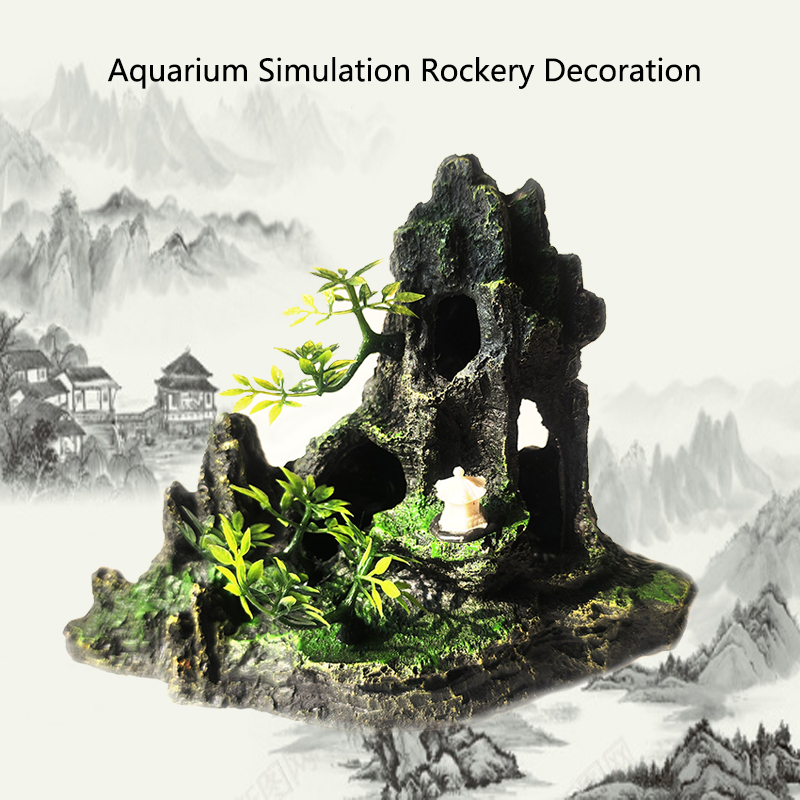 Resin Aquarium Rockery Mountai - Aquarium Driftwood recension och pris