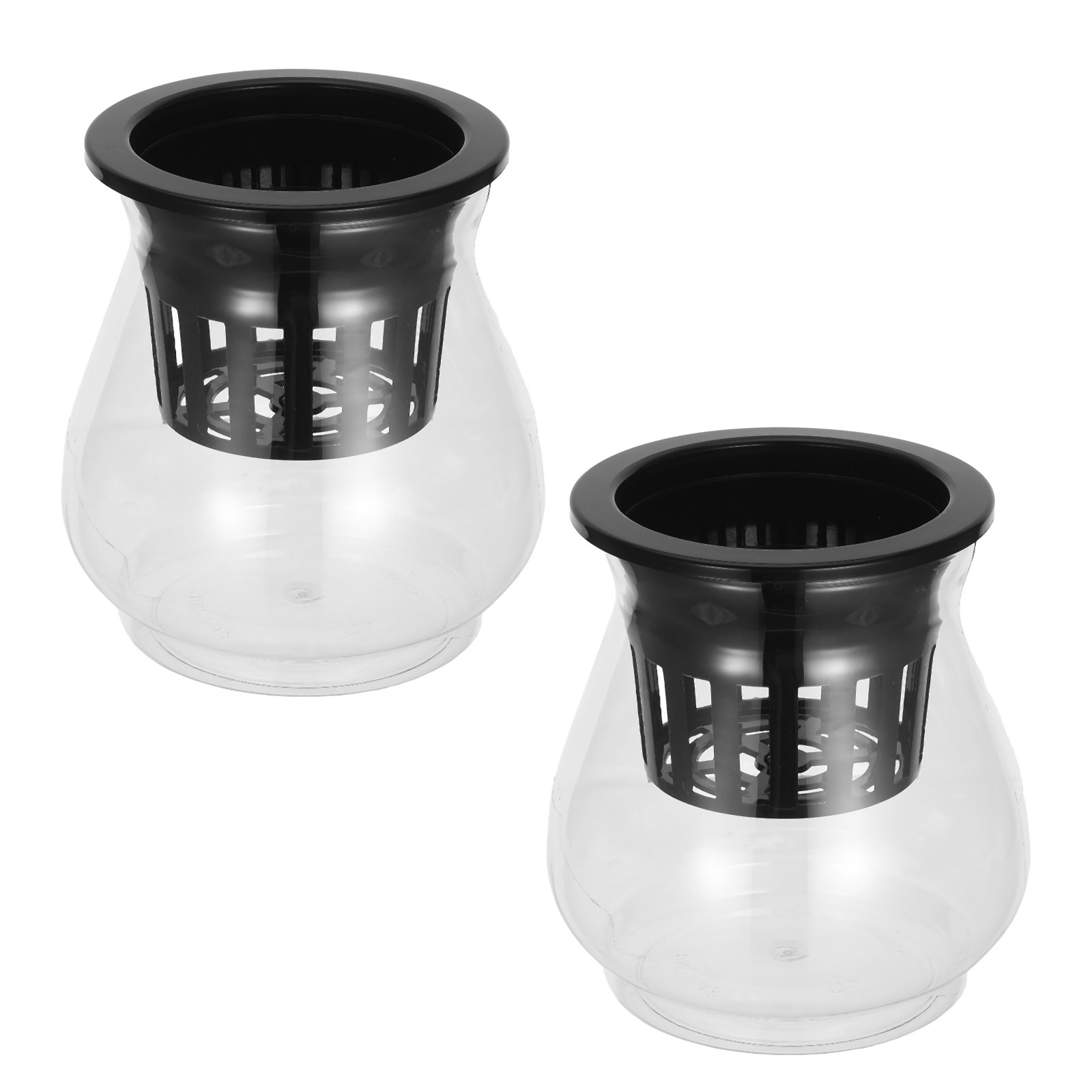 2Pcs Transparent Hydroponic Co - Plant Aquarium Pot recension och pris