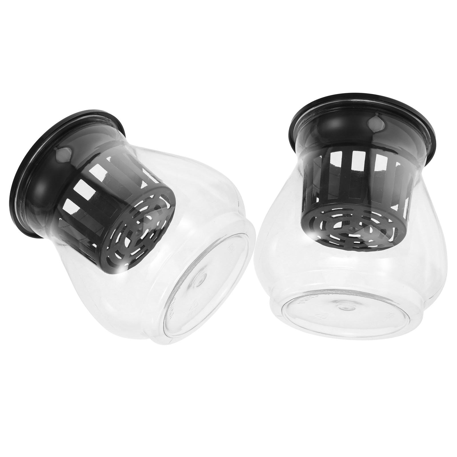 2Pcs Transparent Hydroponic Co - Plant Aquarium Pot recension och pris
