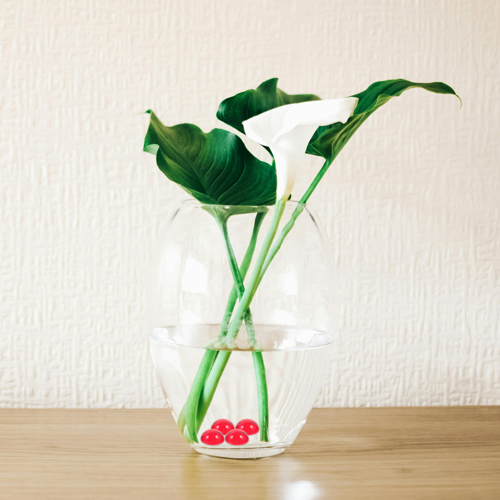 50Pcs Red Glass Pebbles Vase F - Planted Tank recension och pris