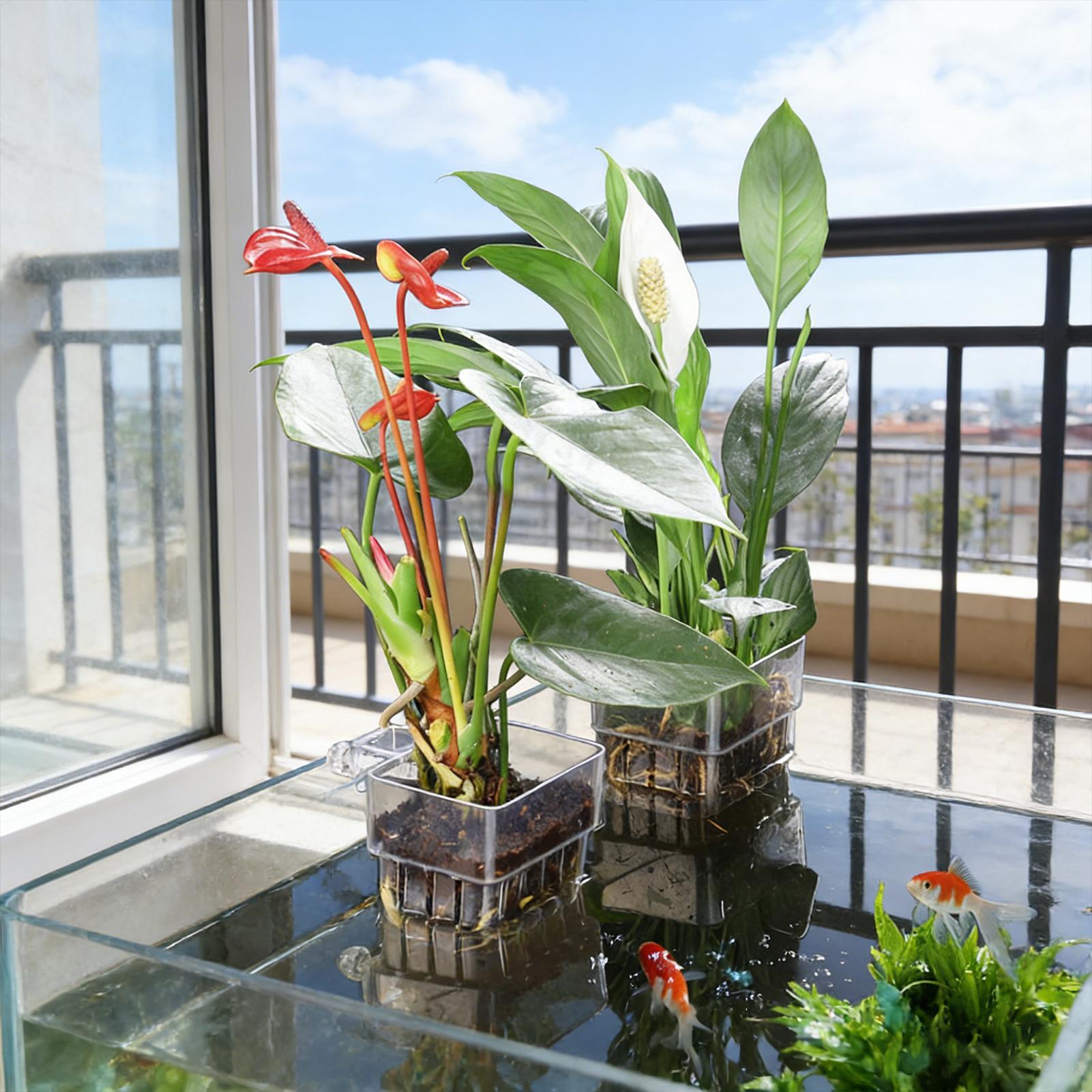 Aquarium Plant Basket Transpar - Aquarium Plants Live recension och pris