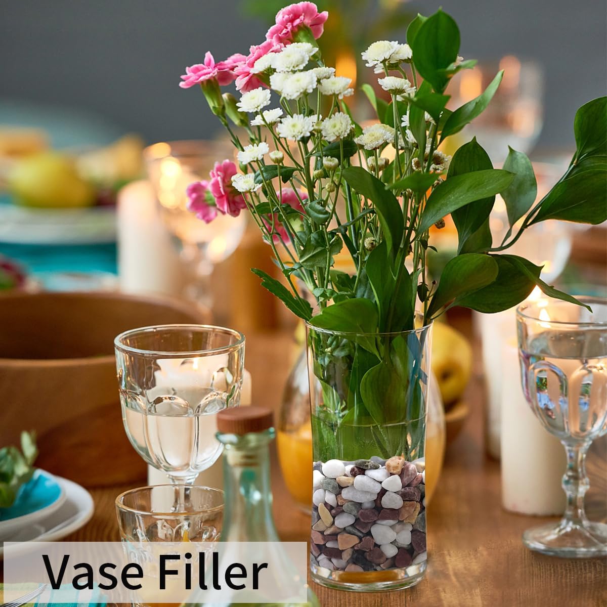 Mixed Color Gravel Stones Deco - Plant Aquarium Pot recension och pris