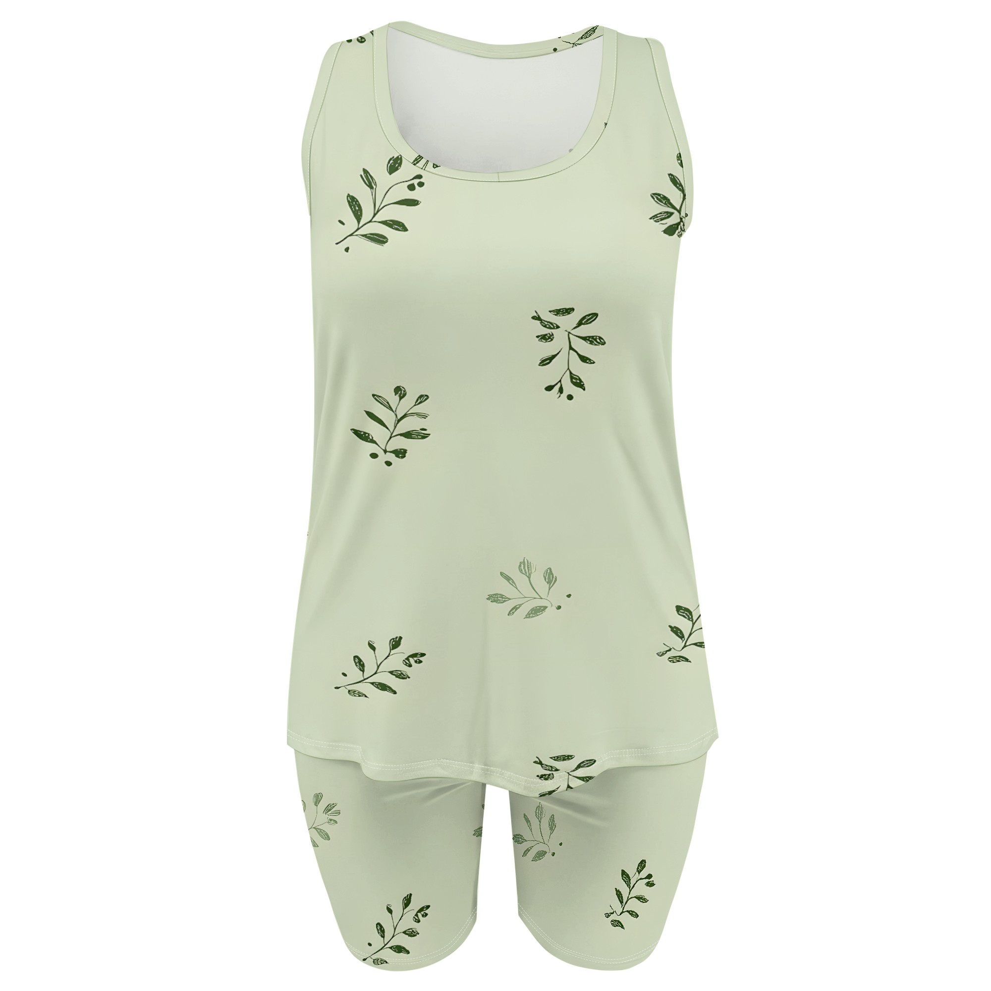 Leaf Print Tank Top and Shorts - Planted Tank recension och pris