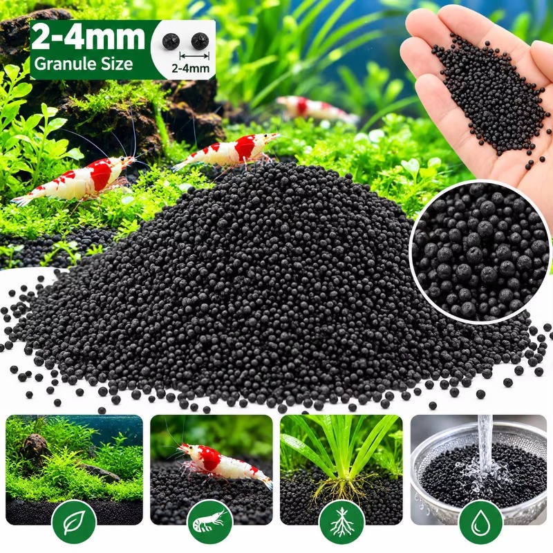 Black Aquarium Substrate Soil  - Aquarium Planted Tank Filter recension och pris