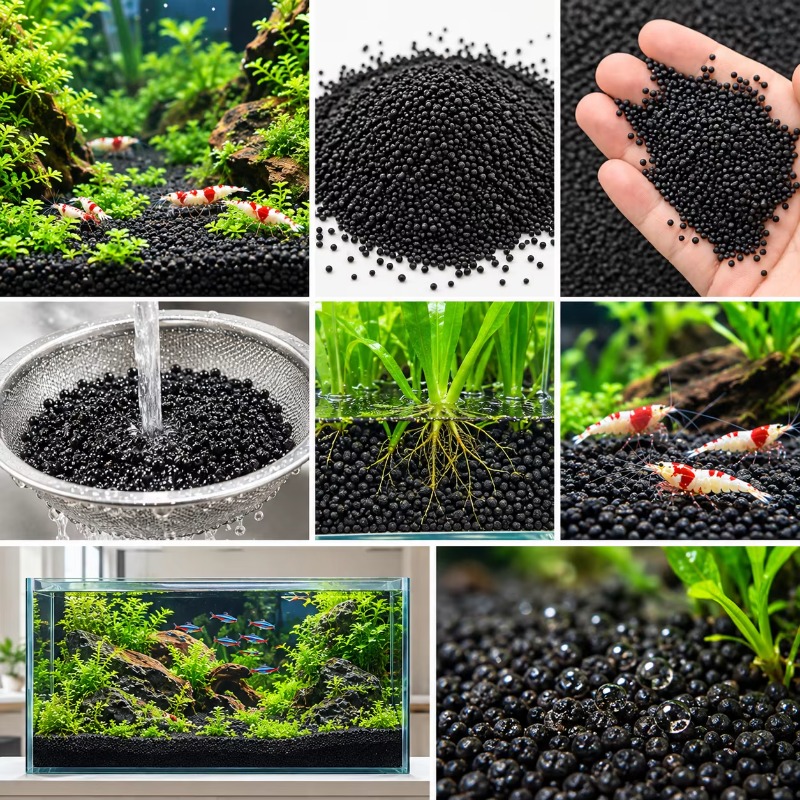 Black Aquarium Substrate Soil  - Aquarium Planted Tank Filter recension och pris