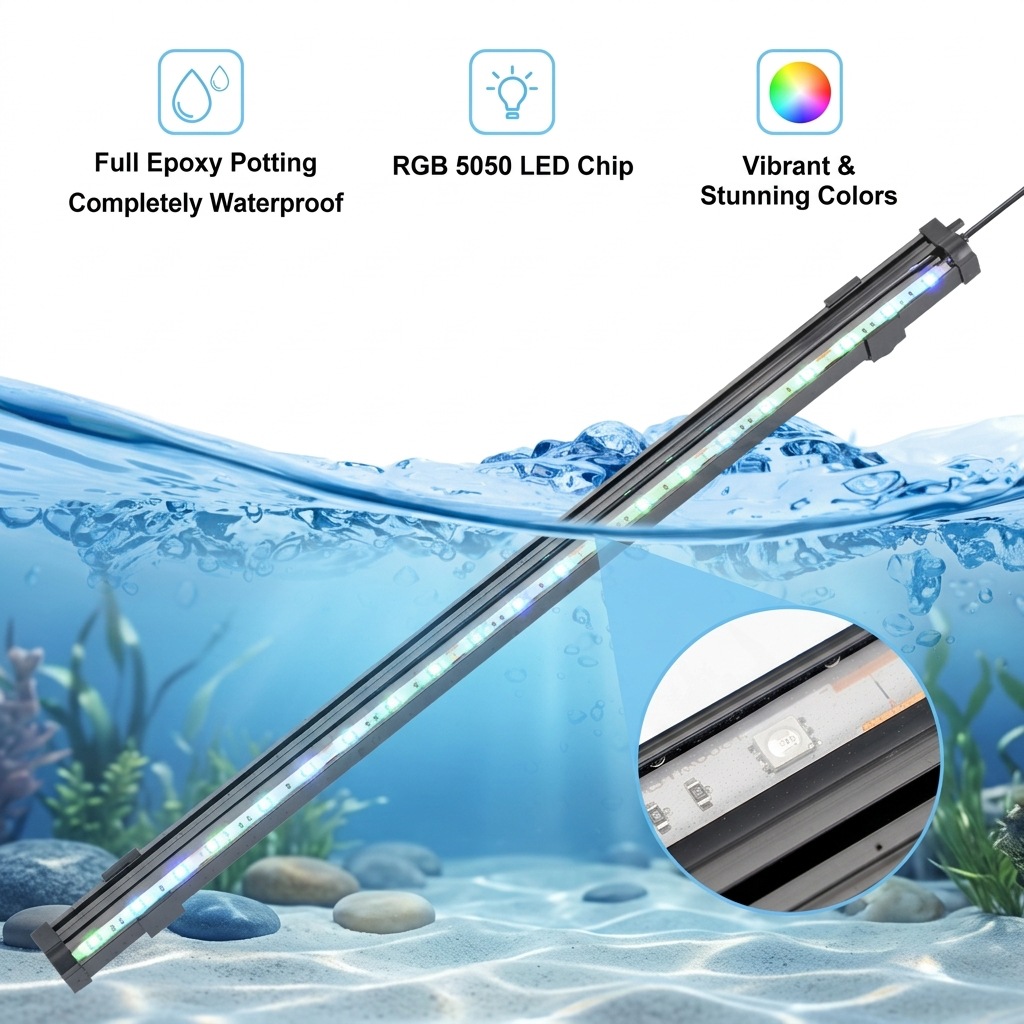 USB LED Aquarium Air Bubble Li - Aquarium Plant Light recension och pris